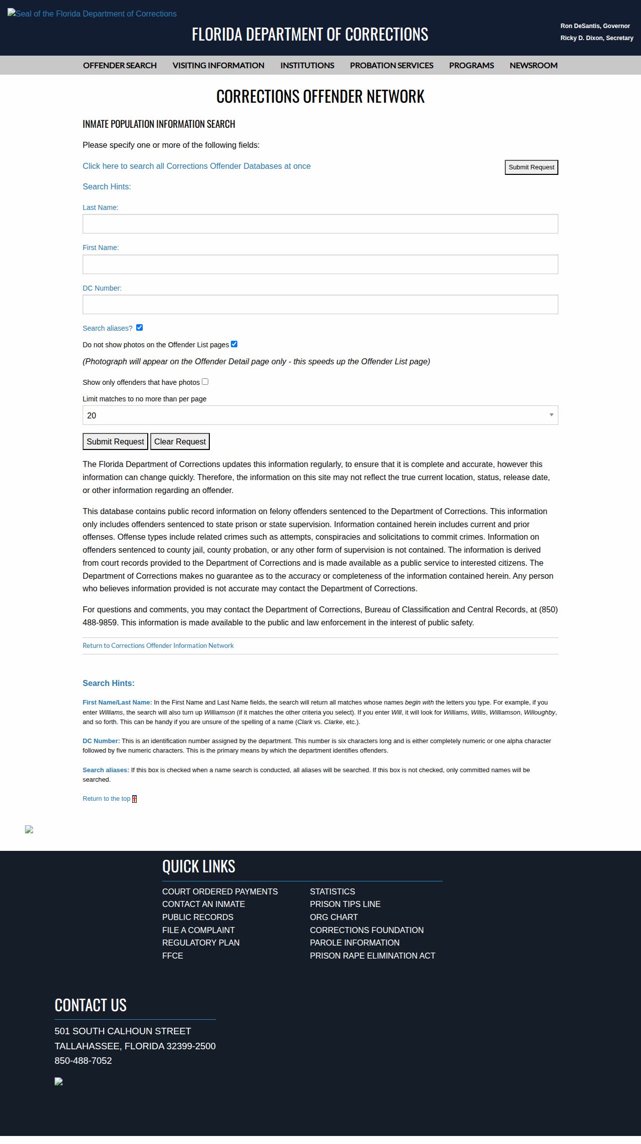Bradford County current population and projected release date search